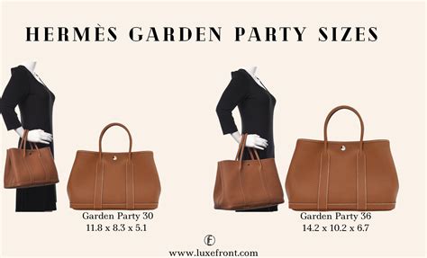 Hermes garden party bag sizes